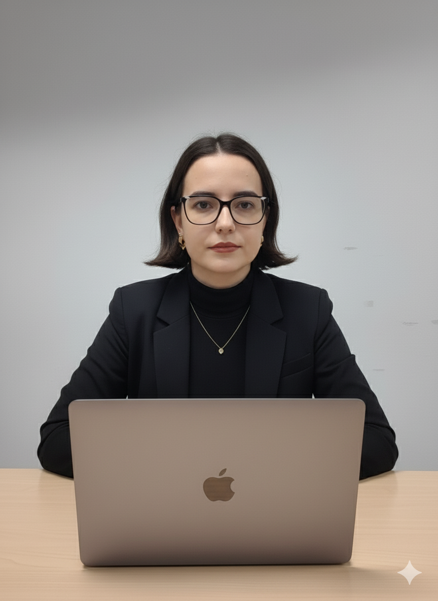 Giovanna Araujo em seu espaço de atendimento online
